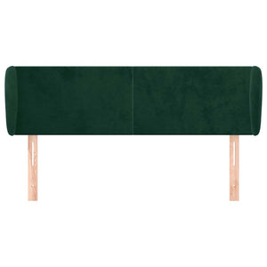 vidaXL Wingback Headboard Dark Green 147x23x78/88 cm Velvet