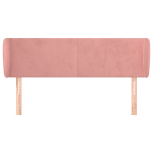 vidaXL Wingback Headboard Pink 147x23x78/88 cm Velvet