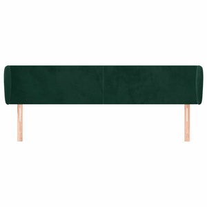 vidaXL Wingback Headboard Dark Green 163x23x78/88 cm Velvet