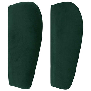 vidaXL Wingback Headboard Dark Green 163x23x78/88 cm Velvet