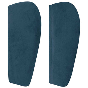 vidaXL Wingback Headboard Dark Blue 183x23x78/88 cm Velvet