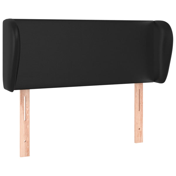 vidaXL Wingback Headboard Black 83x23x78/88 cm Faux Leather