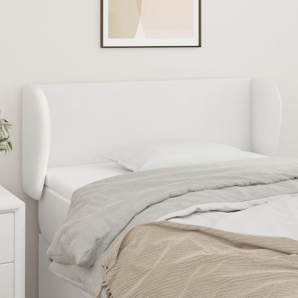 vidaXL Wingback Headboard White 83x23x78/88 cm Faux Leather