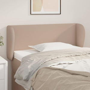 vidaXL Wingback Headboard Cappuccino Brown 83x23x78/88 cm Faux Leather
