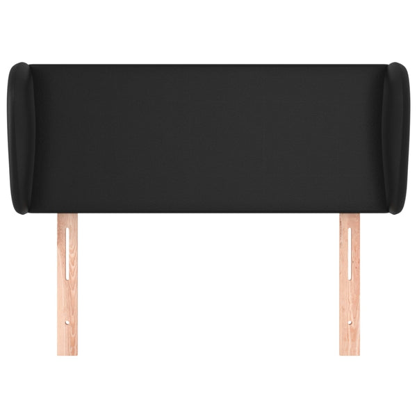 vidaXL Wingback Headboard Black 93x23x78/88 cm Faux Leather