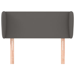 vidaXL Headboard with Wings Grey 93x23x78/88 cm Faux Leather