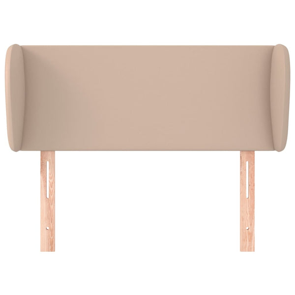 Kopfteil mit Ohren Cappuccino-Braun 103x23x78/88 cm Kunstleder