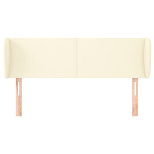 Kopfteil mit Ohren Creme 147x23x78/88 cm Kunstleder
