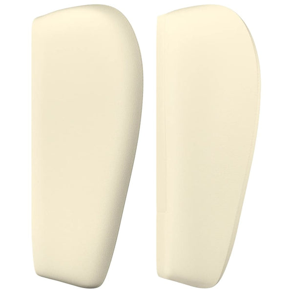 Kopfteil mit Ohren Creme 163x23x78/88 cm Kunstleder