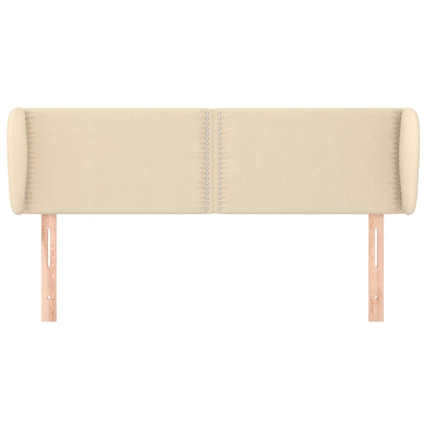 Kopfteil mit Ohren Creme 147x23x78/88 cm Stoff