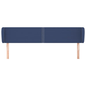 Kopfteil mit Ohren Blau 183x23x78/88 cm Stoff