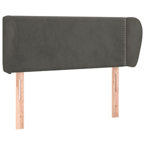vidaXL Wingback Headboard Dark Grey 103x23x78/88 cm Velvet