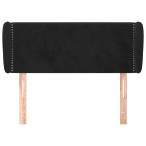 vidaXL Wingback Headboard Black 103x23x78/88 cm Velvet