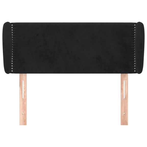 vidaXL Wingback Headboard Black 103x23x78/88 cm Velvet