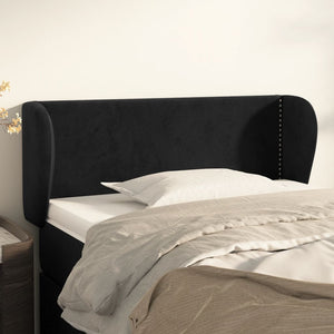 vidaXL Wingback Headboard Black 103x23x78/88 cm Velvet