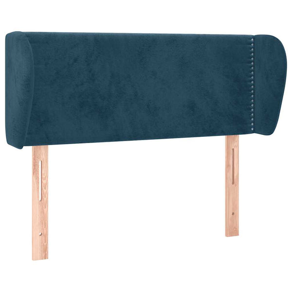 vidaXL Wingback Headboard Dark Blue 103x23x78/88 cm Velvet