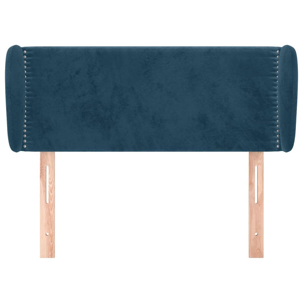 vidaXL Wingback Headboard Dark Blue 103x23x78/88 cm Velvet