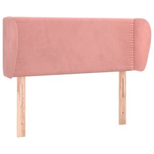 vidaXL Wingback Headboard Pink 103x23x78/88 cm Velvet