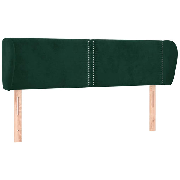 vidaXL Wingback Headboard Dark Green 147x23x78/88 cm Velvet