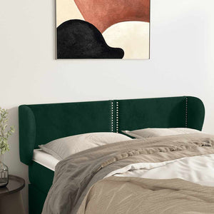 vidaXL Wingback Headboard Dark Green 147x23x78/88 cm Velvet