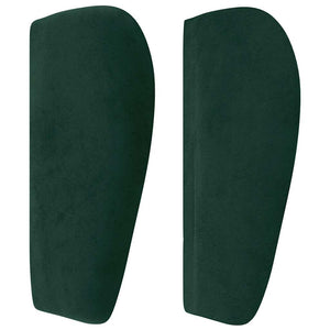 vidaXL Wingback Headboard Dark Green 183x23x78/88 cm Velvet