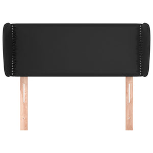 vidaXL Wingback Headboard Black 83x23x78/88 cm Faux Leather