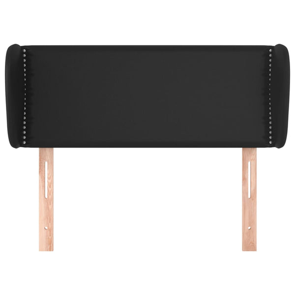 vidaXL Wingback Headboard Black 83x23x78/88 cm Faux Leather
