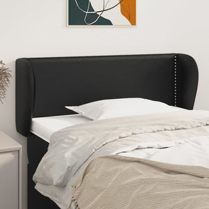 vidaXL Wingback Headboard Black 83x23x78/88 cm Faux Leather