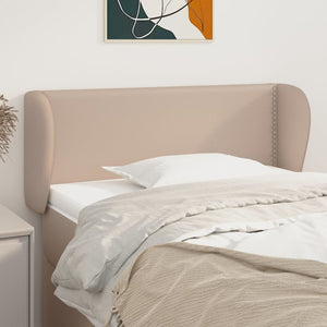 vidaXL Wingback Headboard Cappuccino Brown 83x23x78/88 cm Faux Leather