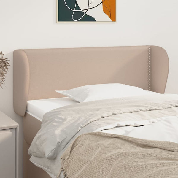 vidaXL Wingback Headboard Cappuccino Brown 83x23x78/88 cm Faux Leather