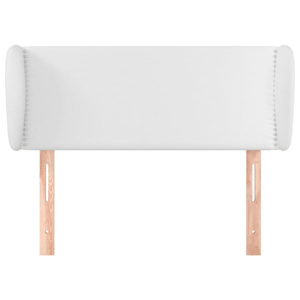 vidaXL Wingback Headboard White 93x23x78/88 cm Faux Leather