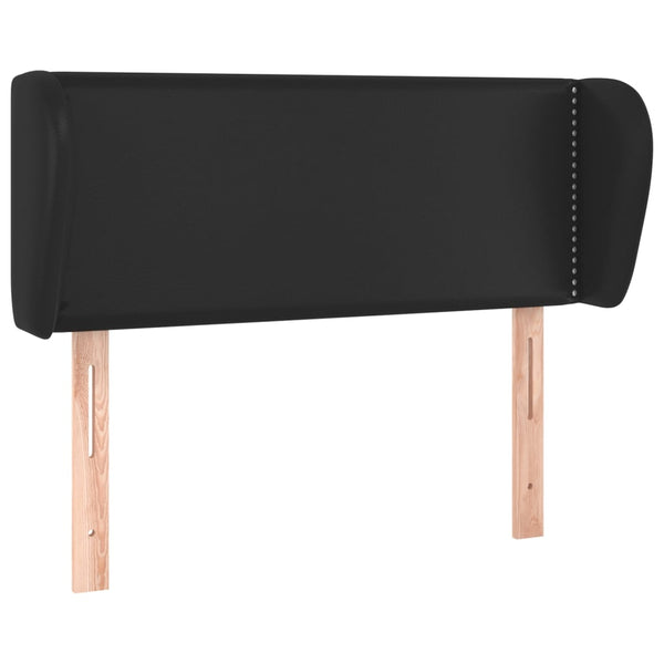 vidaXL Wingback Headboard Black 103x23x78/88 cm Faux Leather