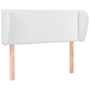vidaXL Headboard with Wings White 103x23x78/88 cm Faux Leather