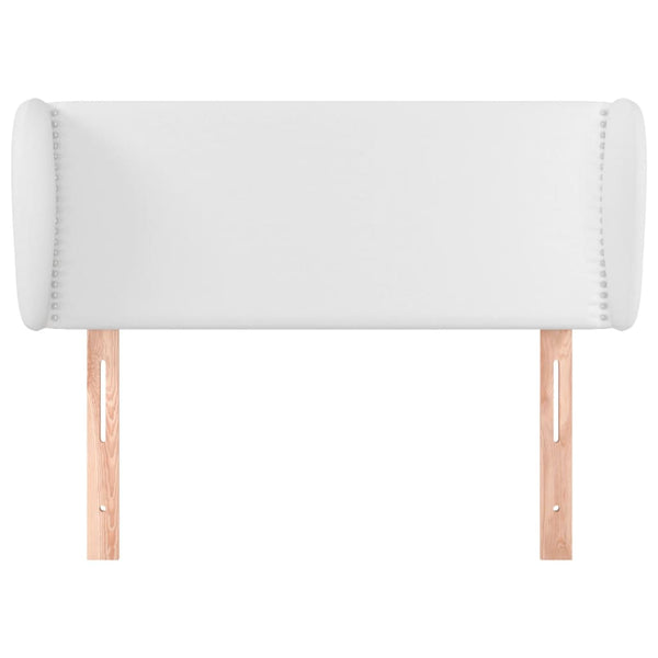 vidaXL Headboard with Wings White 103x23x78/88 cm Faux Leather
