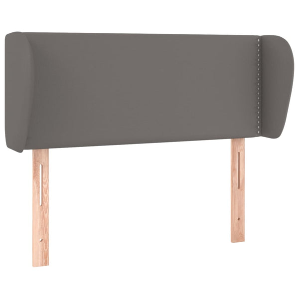 vidaXL Wingback Headboard Grey 103x23x78/88 cm Faux Leather