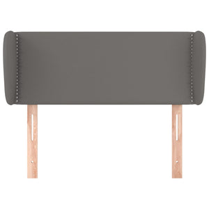 vidaXL Wingback Headboard Grey 103x23x78/88 cm Faux Leather