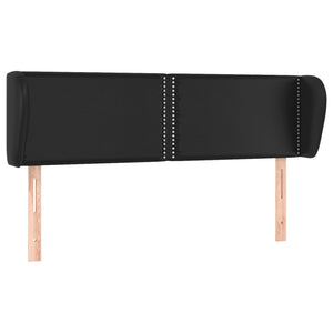 vidaXL Wingback Headboard Black 147x23x78/88 cm Faux Leather