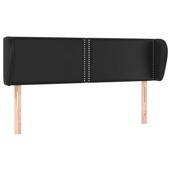 vidaXL Wingback Headboard Black 147x23x78/88 cm Faux Leather