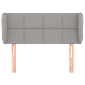 vidaXL Wingback Headboard Light Grey 83x23x78/88 cm Fabric