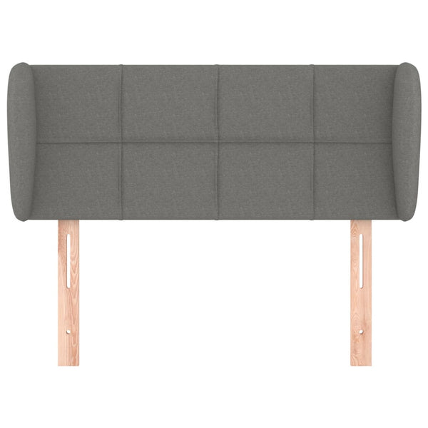 vidaXL Wingback Headboard Dark Grey 83x23x78/88 cm Fabric