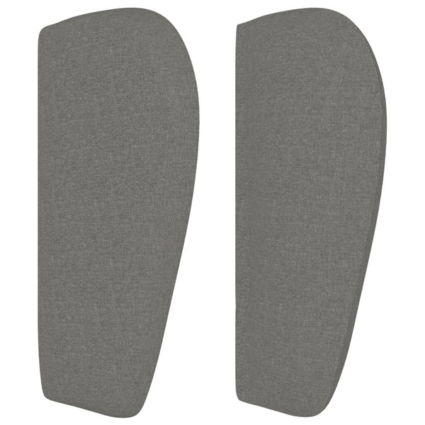 vidaXL Wingback Headboard Dark Grey 83x23x78/88 cm Fabric