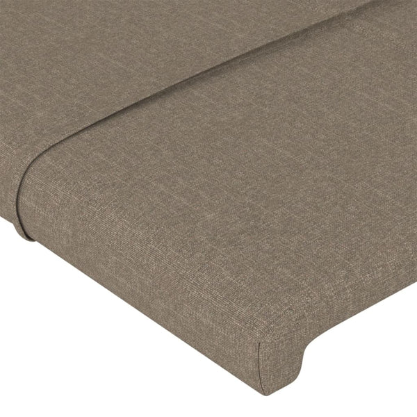 vidaXL Wingback Headboard Taupe 93x23x78/88 cm Fabric