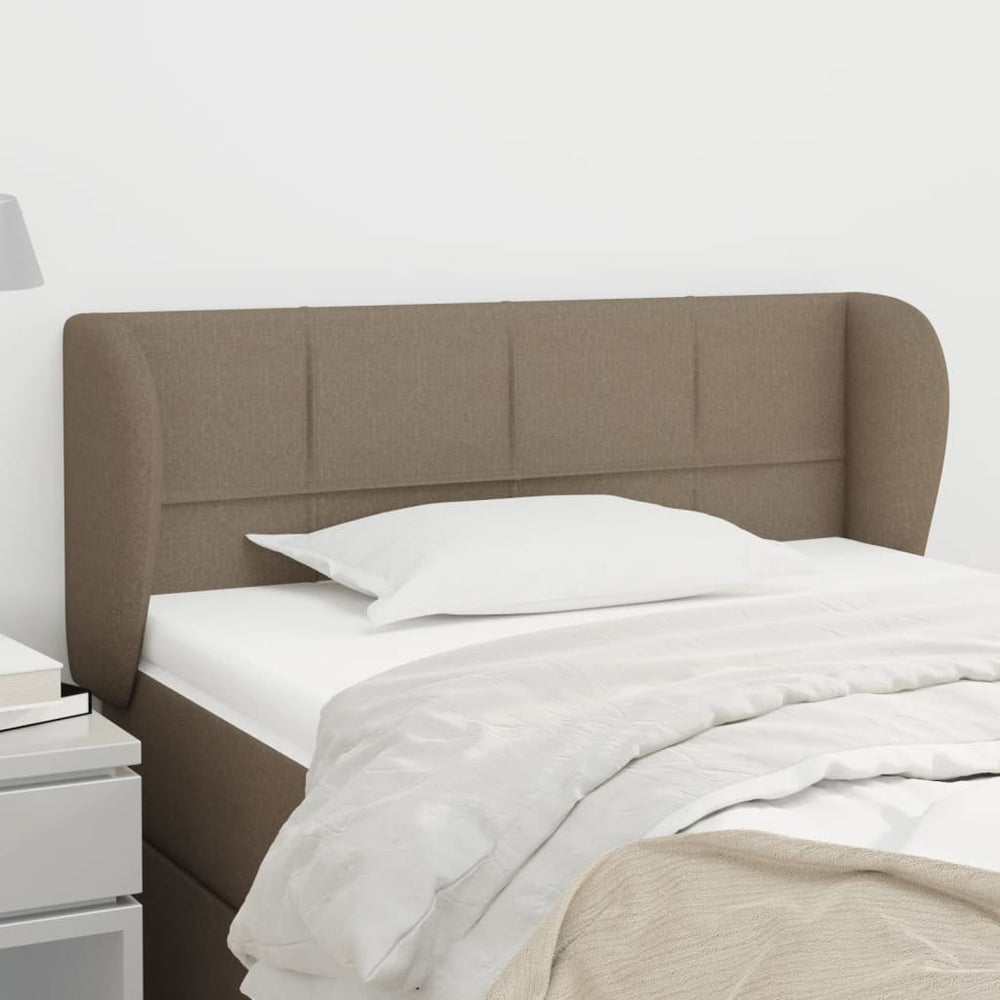 vidaXL Wingback Headboard Taupe 93x23x78/88 cm Fabric