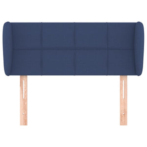 vidaXL Wingback Headboard Blue 93x23x78/88 cm Fabric