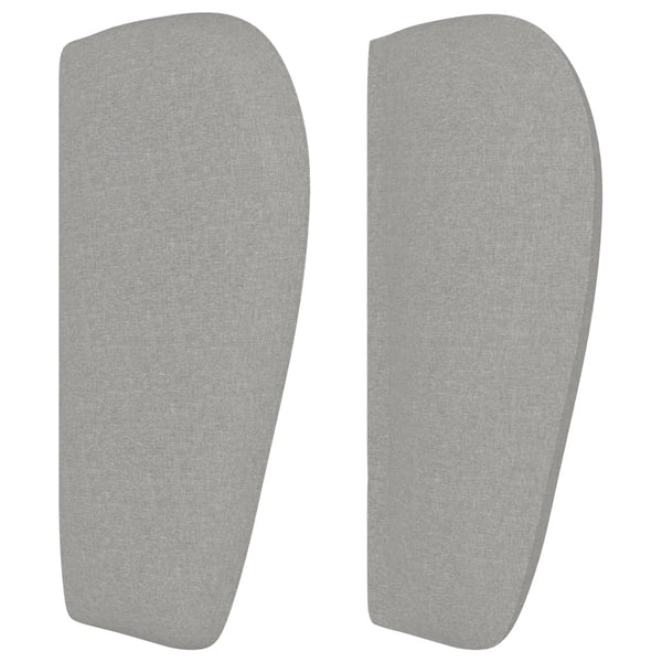 vidaXL Wingback Headboard Light Gray 103x23x78/88 cm Fabric