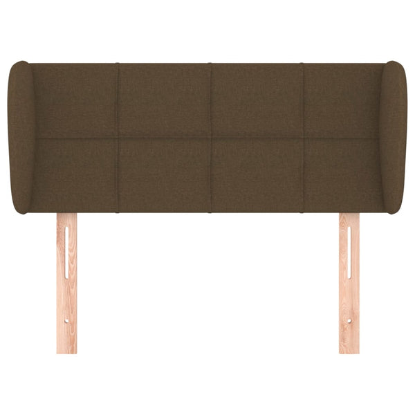 vidaXL Wingback Headboard Dark Brown 103x23x78/88 cm Fabric