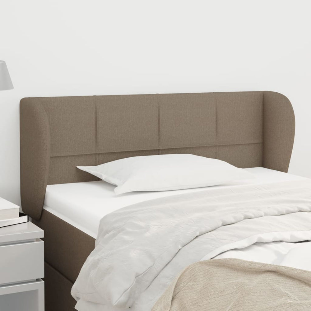 vidaXL Wingback Headboard Taupe 103x23x78/88 cm Fabric