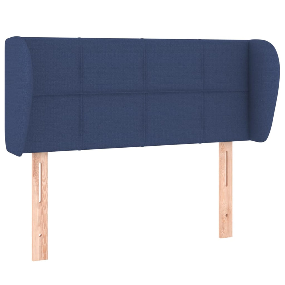vidaXL Wingback Headboard Blue 103x23x78/88 cm Fabric