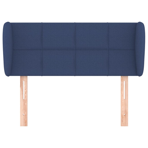 vidaXL Wingback Headboard Blue 103x23x78/88 cm Fabric