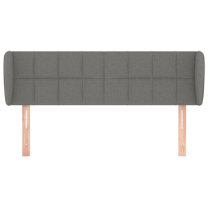 vidaXL Wingback Headboard Dark Grey 147x23x78/88 cm Fabric